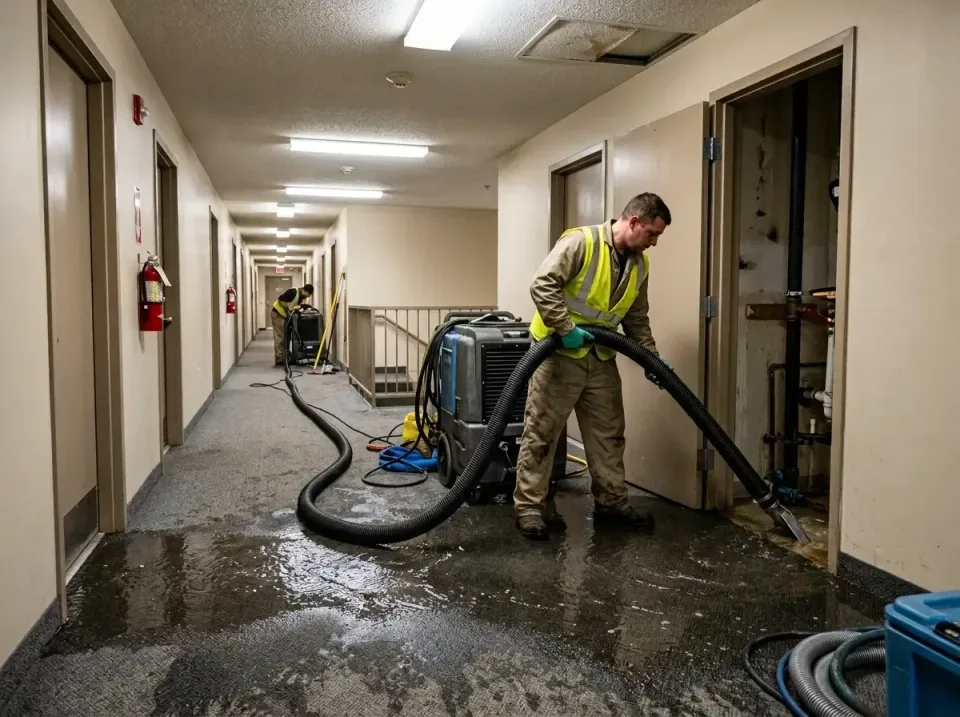 multi-unit-apartment-hallway-f-005 — frequently asked questions, Emergency Burst Pipe Water Extraction & Removal in South Sa…